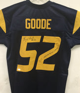 wvu football, najee goode autograph jersey, najee goode signed jersey