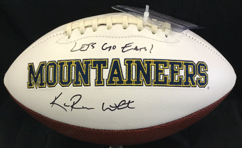 wvu football, karaun white, ka'raun white autograph