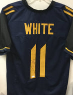 wvu football, kevin white signed wvu jersey