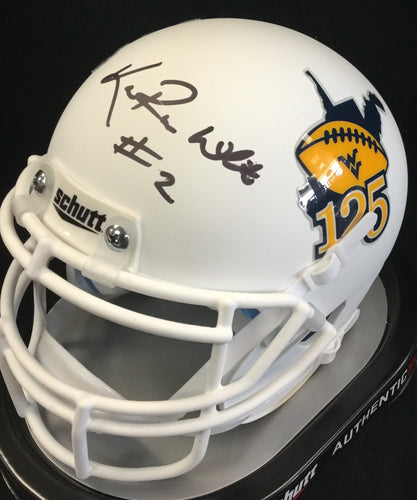 wvu football, karaun white, ka'raun white autograph