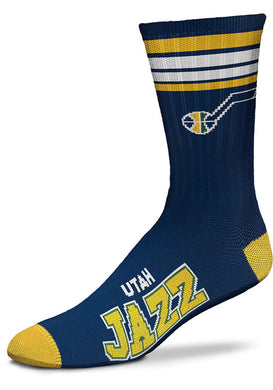 Utah Jazz - 4 Stripe Deuce Crew Socks