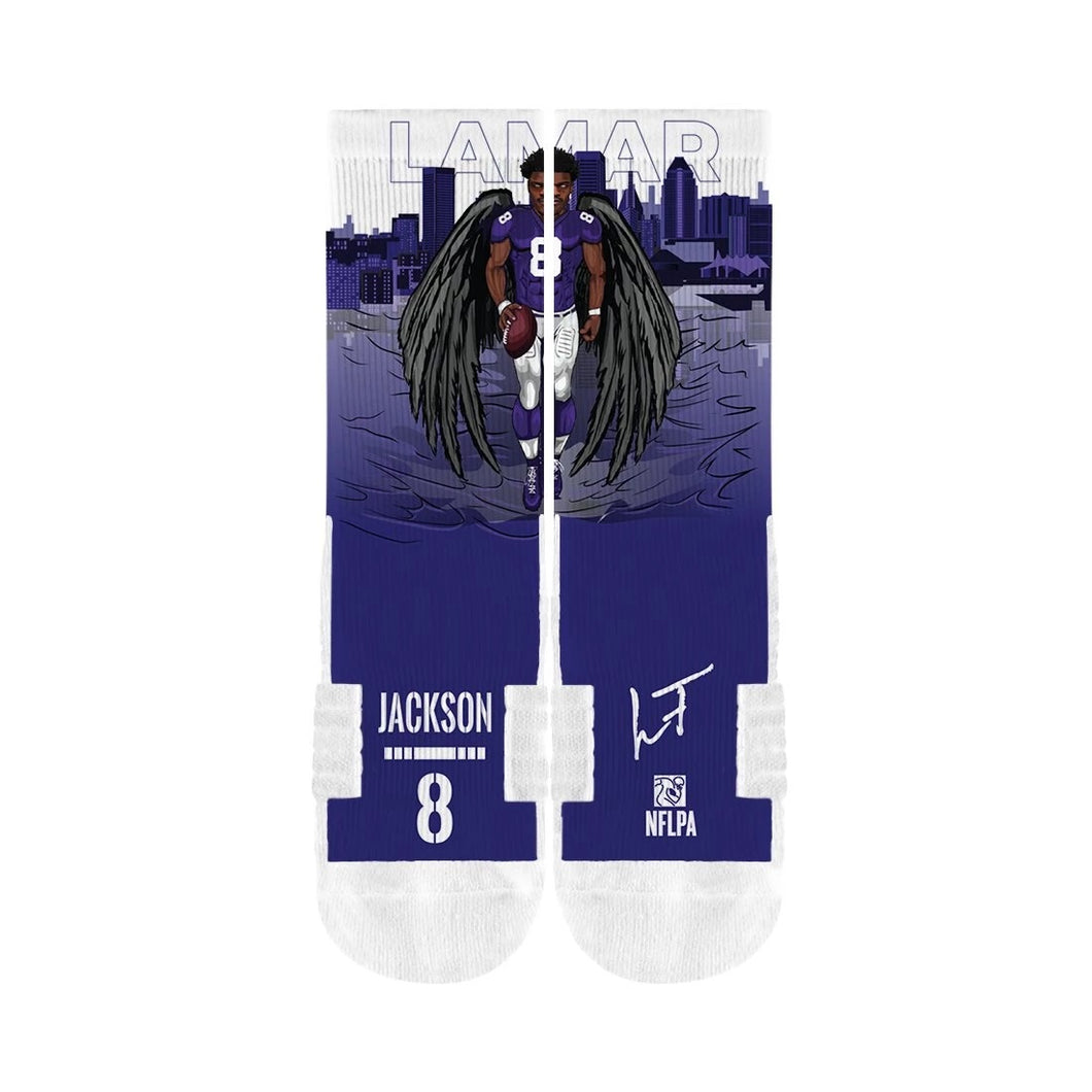 Lamar Jackson Baltimore Ravens Socks