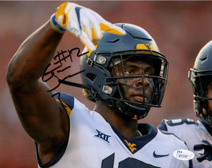 Gary Jennings Jr West Virginia Mountaineers Signed 8x10 Photo Horns Down