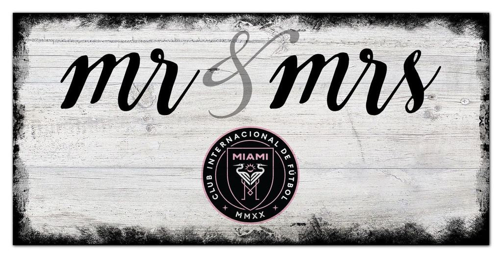 Inter Miami Mr. & Mrs. Script Wood Sign - 6