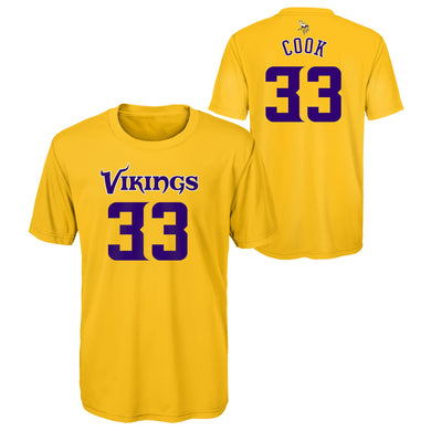Dalvin Cook Minnesota Vikings #33 Color Rush Name & Number Jersey Shirt