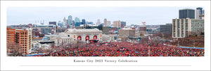 Kansas City Celebrates Chiefs Super Bowl 57 Champions Panoramic Picture