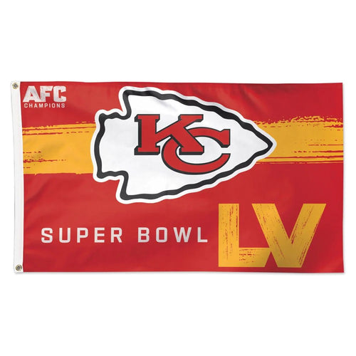 Kansas City Chiefs 2020 AFC Champions Deluxe Flag - 3'x5'