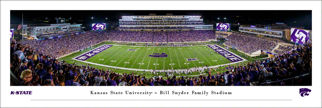 Kansas State Wildcats Bill Snyder Family Stadium Panoramic Picture Refill The Bill