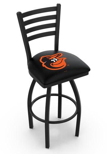 Baltimore Orioles Swivel Counter Stool with Black Wrinkle Finish - 30