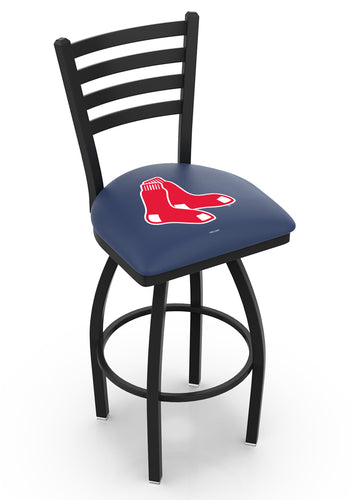 Boston Red Sox Swivel Counter Stool with Black Wrinkle Finish - 30