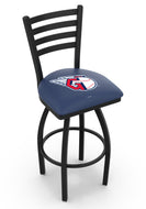 Cleveland Guardians Swivel Counter Stool with Black Wrinkle Finish - 30"