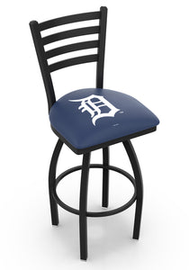Detroit Tigers Swivel Counter Stool with Black Wrinkle Finish - 36"