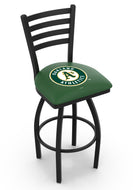 Oakland Athletics Swivel Counter Stool with Black Wrinkle Finish - 30"