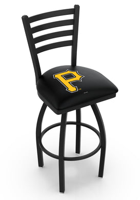 Pittsburgh Pirates Swivel Counter Stool with Black Wrinkle Finish - 30