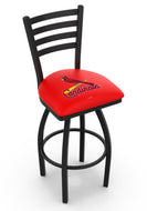 St. Louis Cardinals Swivel Counter Stool with Black Wrinkle Finish - 36"