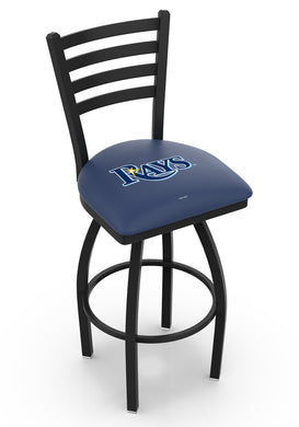Tampa Bay Rays Swivel Counter Stool with Black Wrinkle Finish - 36