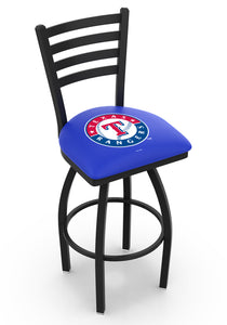Texas Rangers Swivel Counter Stool with Black Wrinkle Finish - 25"