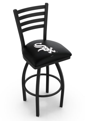 Chicago White Sox Swivel Counter Stool with Black Wrinkle Finish - 30