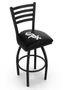 Chicago White Sox Swivel Counter Stool with Black Wrinkle Finish - 30"