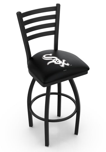 Chicago White Sox Swivel Counter Stool with Black Wrinkle Finish - 36