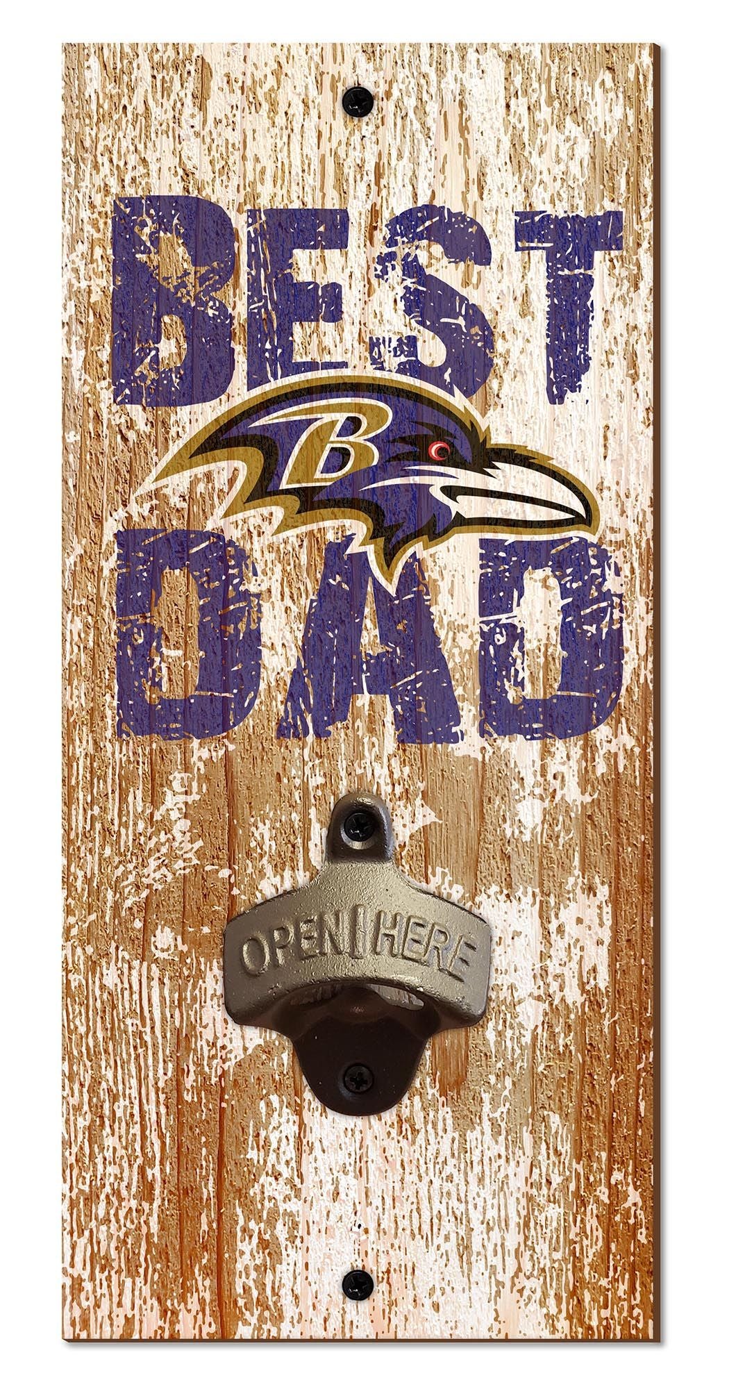 Baltimore Ravens Best Dad Bottle Opener