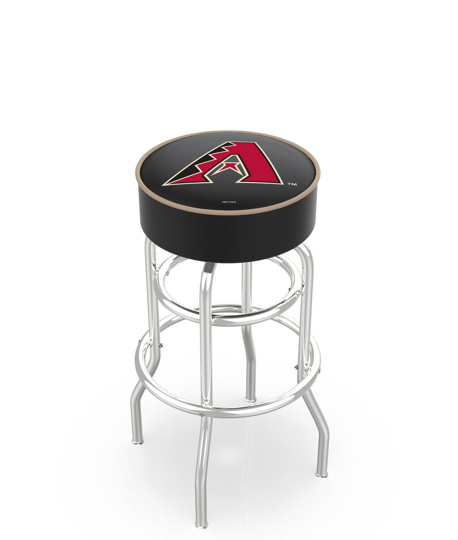 Arizona Diamondbacks Doubling Swivel Counter Stool with Chrome Finish - 30