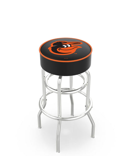 Baltimore Orioles Doubling Swivel Counter Stool with Chrome Finish - 25