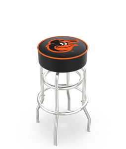 Baltimore Orioles Doubling Swivel Counter Stool with Chrome Finish - 25"