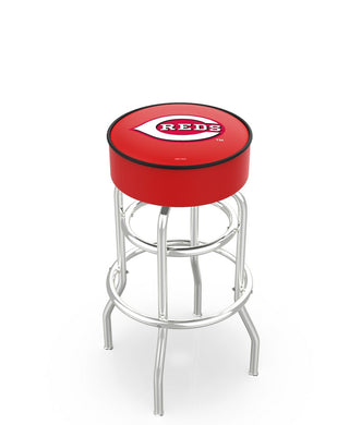 Cincinnati Reds Doubling Swivel Counter Stool with Chrome Finish - 25