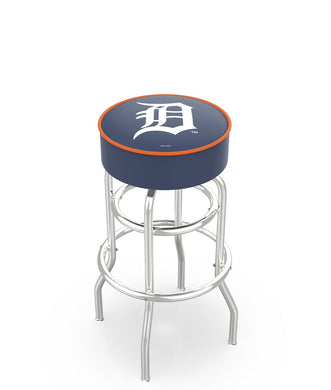 Detroit Tigers Doubling Swivel Counter Stool with Chrome Finish - 25