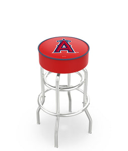 Los Angeles Angels Doubling Swivel Counter Stool with Chrome Finish - 25"