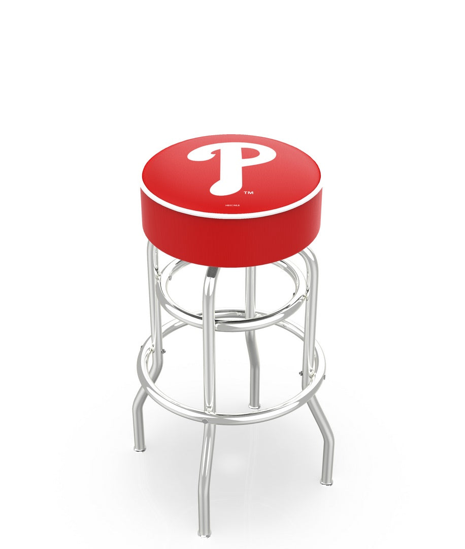 Philadelphia Phillies Doubling Swivel Counter Stool with Chrome Finish - 30