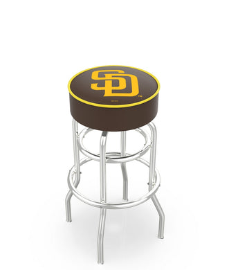 San Diego Padres Doubling Swivel Counter Stool with Chrome Finish - 30