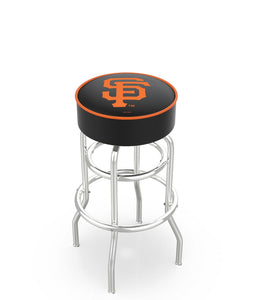 San Francisco Giants Doubling Swivel Counter Stool with Chrome Finish - 30"