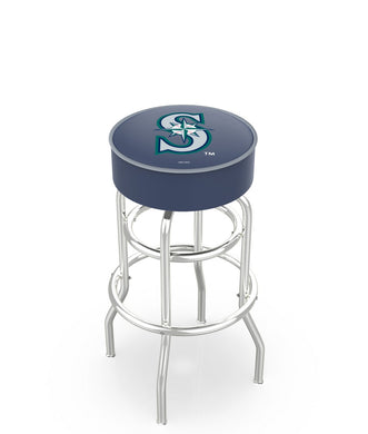 Seattle Mariners Doubling Swivel Counter Stool with Chrome Finish - 25
