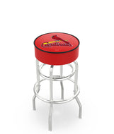 St. Louis Cardinals Doubling Swivel Counter Stool with Chrome Finish - 30"