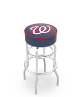 Washington Nationals Doubling Swivel Counter Stool with Chrome Finish - 30"