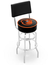 Baltimore Orioles Doubleing Swivel Bar Stool with Chrome Finish  -30"