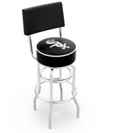 Chicago White Sox Doubleing Swivel Bar Stool with Chrome Finish  -25"