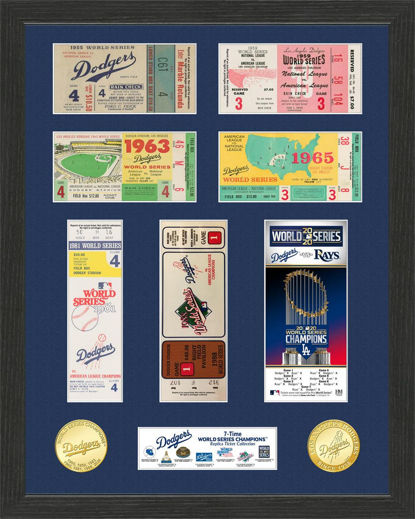 Los Angeles Dodgers World Series Ticket Collection Sports Fanz