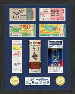 Los Angeles Dodgers World Series Ticket Collection