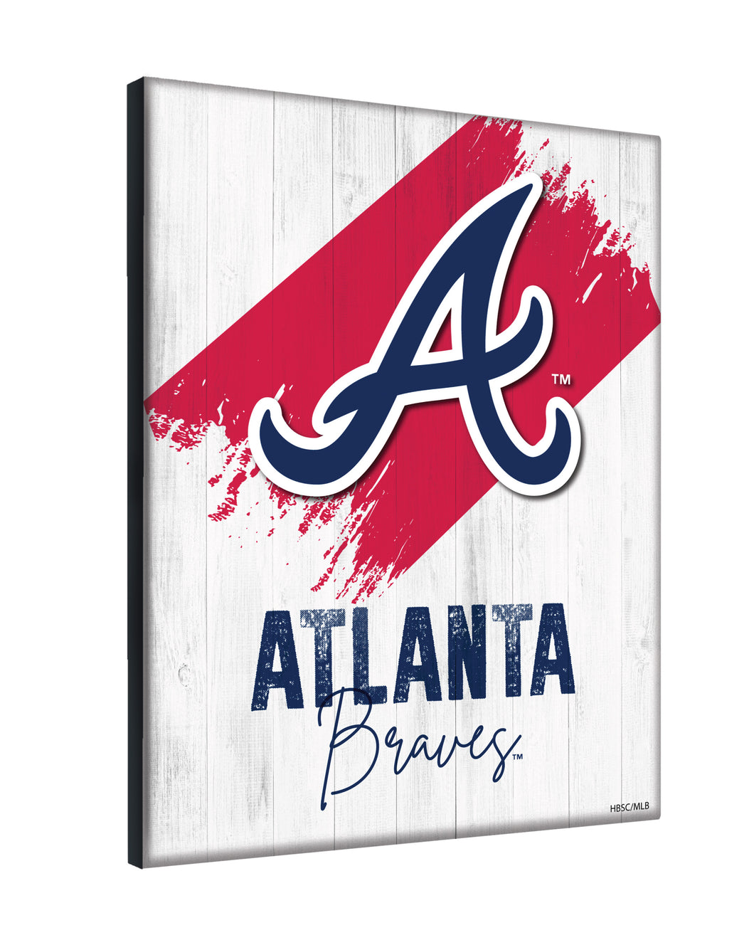 Atlanta Braves Wordmark Canvas Wall Art - 15