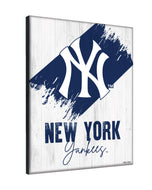 New York Yankees Wordmark Canvas Wall Art - 15"x20"