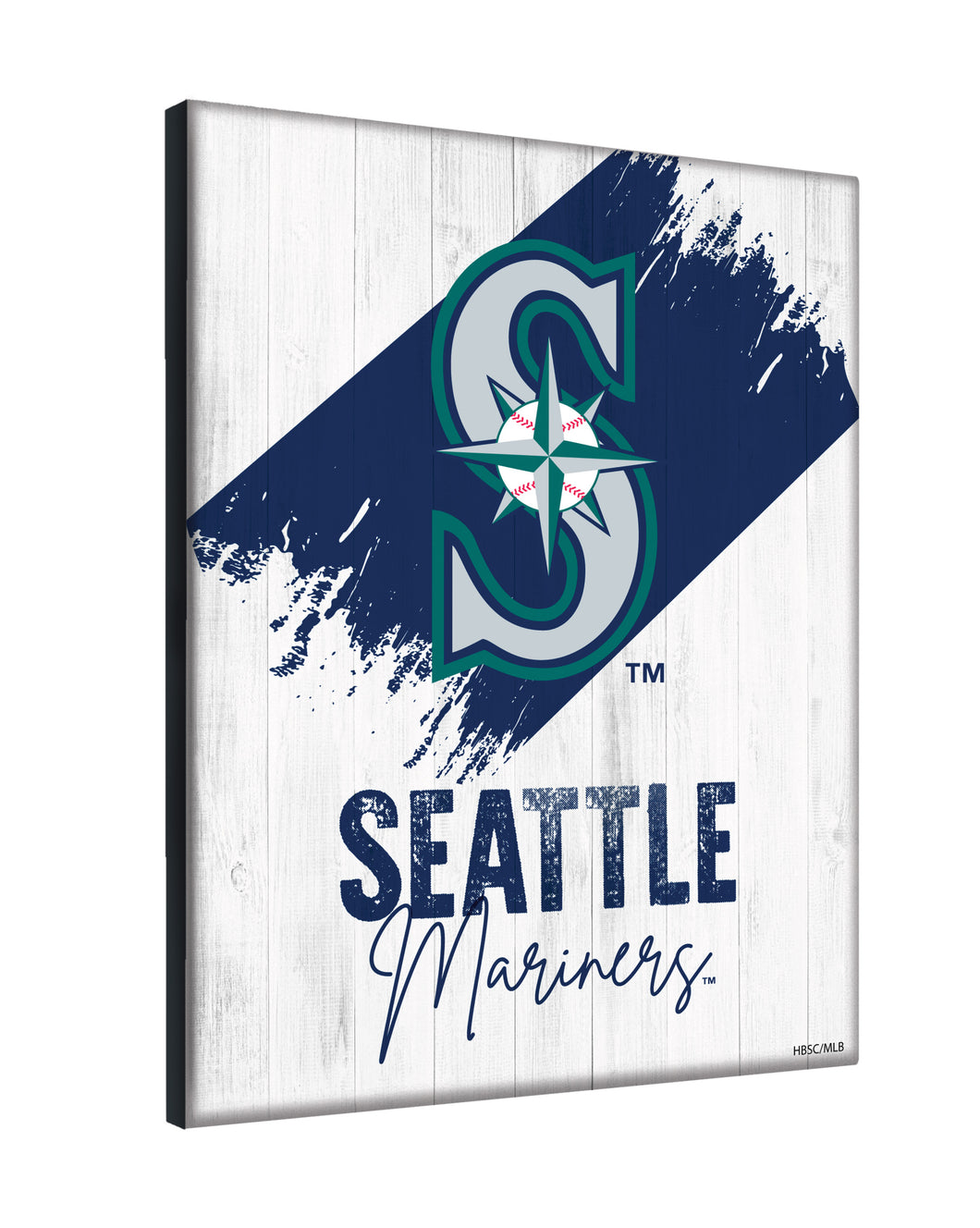 Seattle Mariners Wordmark Canvas Wall Art - 15x20 – Sports Fanz
