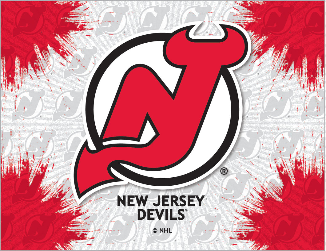 New Jersey Devils Logo Canvas