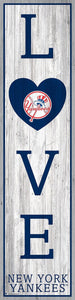 New York Yankees Love Door Leaner  6"x24"
