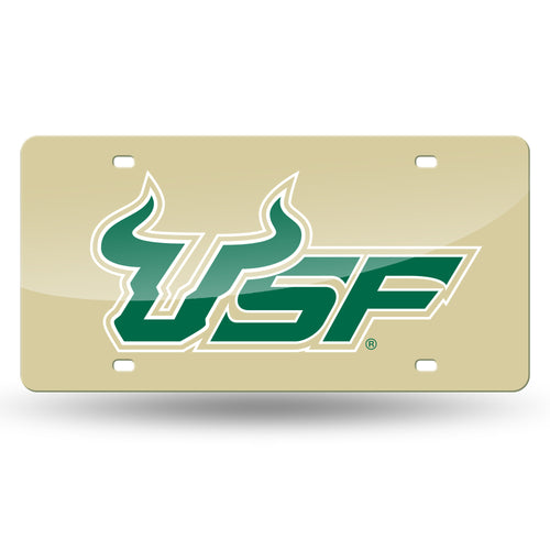 South Florida Bulls Gold Laser Tag License Plate 