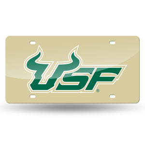 South Florida Bulls Gold Laser Tag License Plate 