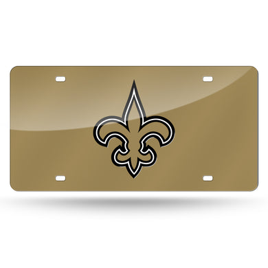 New Orleans Saints Gold  Laser Tag License Plate 