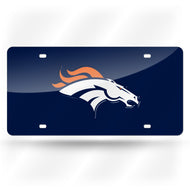 Denver Broncos Blue Base  Laser Tag License Plate 